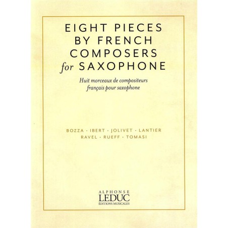 Eight Pieces by French Composers for Saxophone