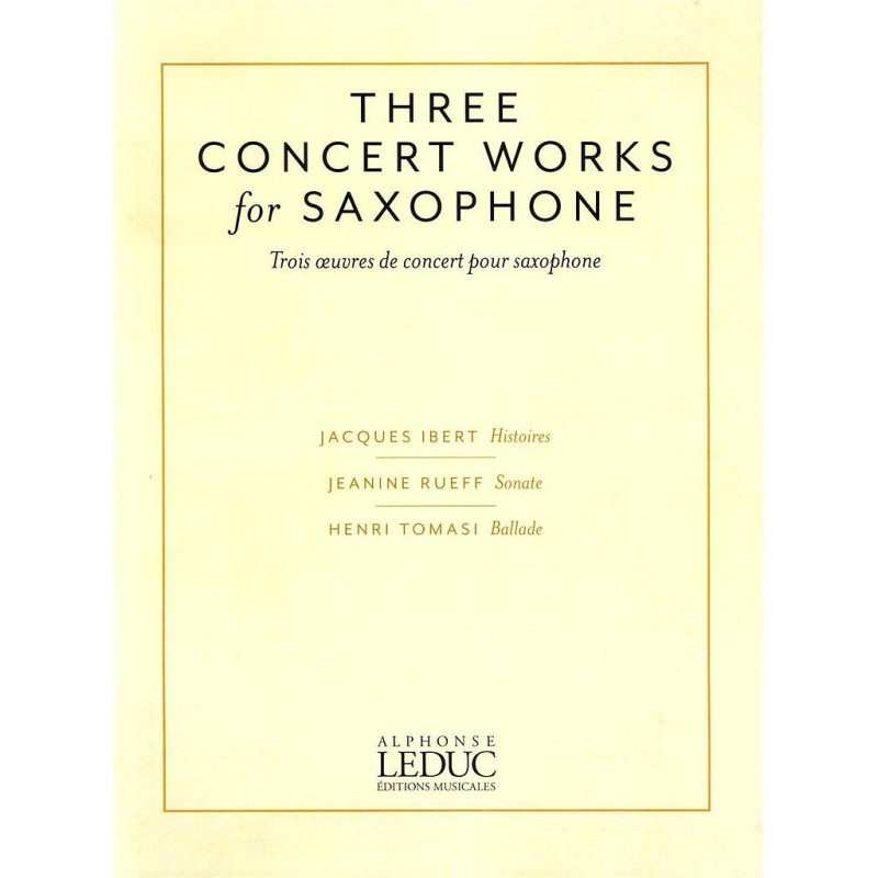 Three Concert Works for Saxophone
