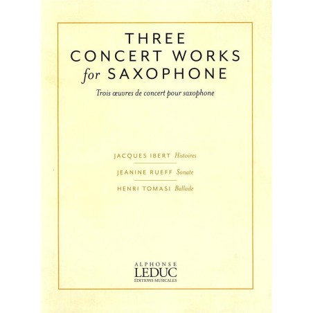 Three Concert Works for Saxophone