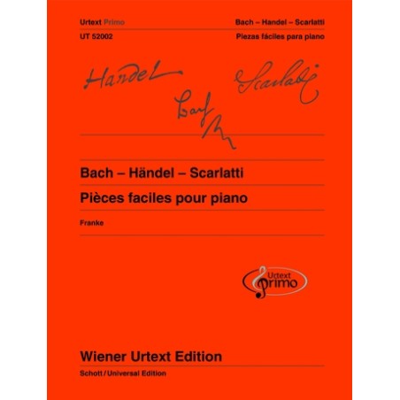 PIECES FACILES POUR PIANO (BACH-HANDEL-SCARLATTI)