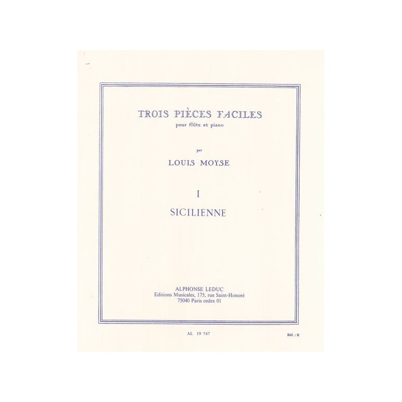 3 PIECES FACILES-SICILIENNE