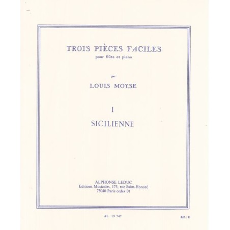 3 PIECES FACILES-SICILIENNE