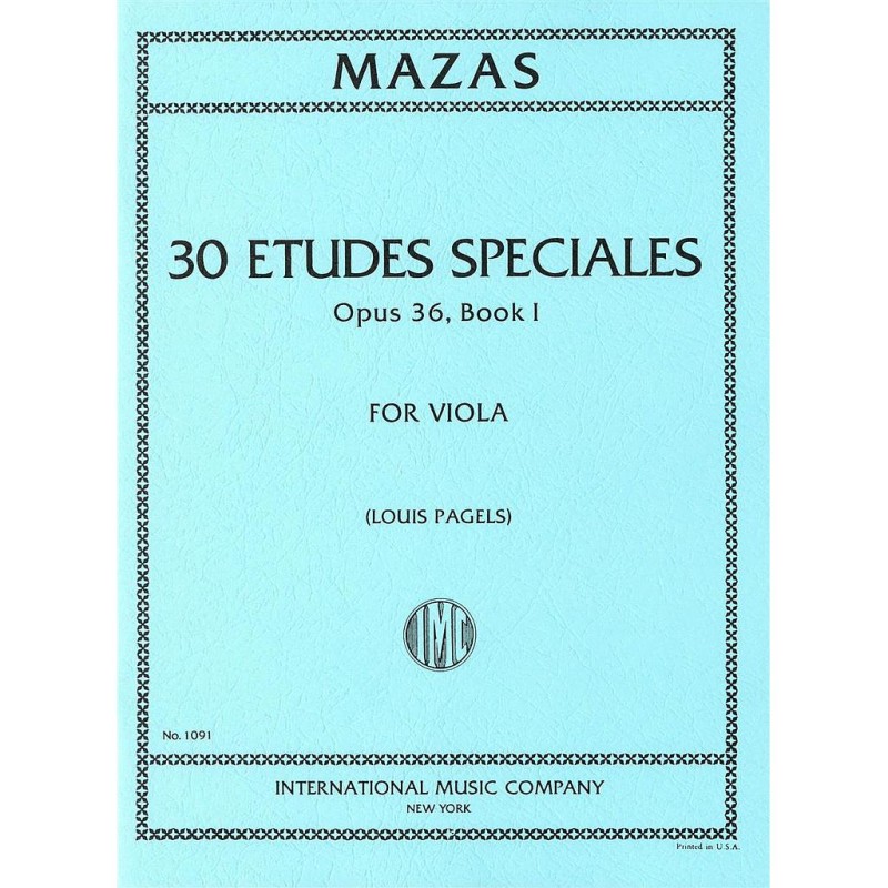 ETUDES SPECIALES OP.36 BOOK 1