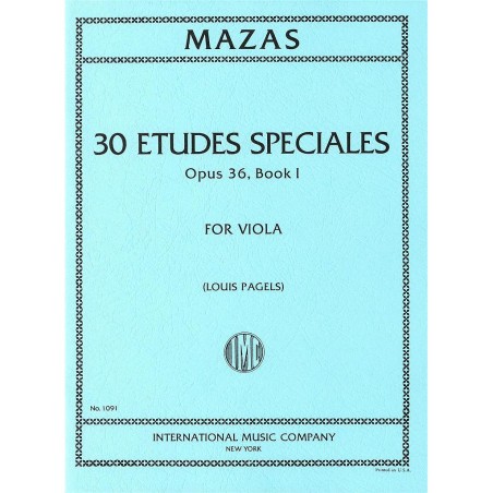 ETUDES SPECIALES OP.36 BOOK 1