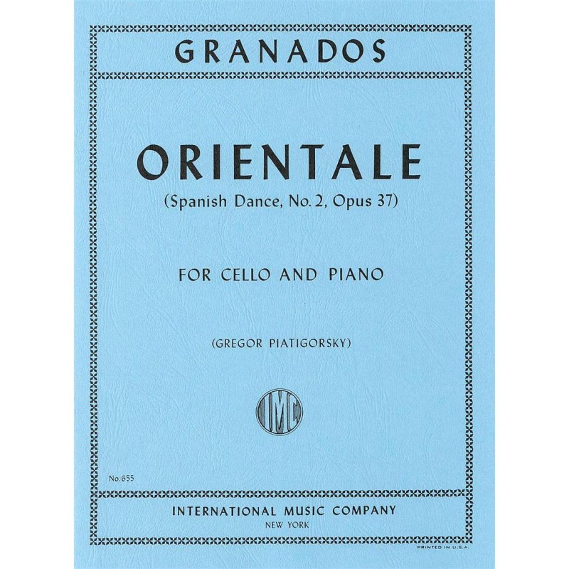 ORIENTAL OP.37 (SPANISH DANCE Nº2)