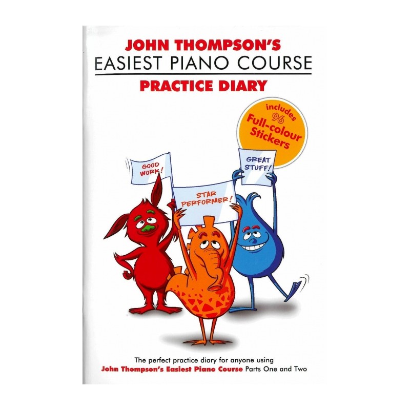 PRACTICE DIARY - EASIEST PIANO COURSE + STICKERS