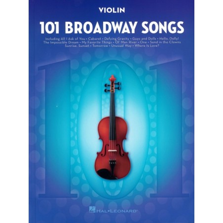 101 BROADWAY SONGS FOR VIOLIN