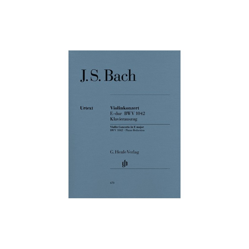 VIOLINKONZERT E DUR BWV 1042