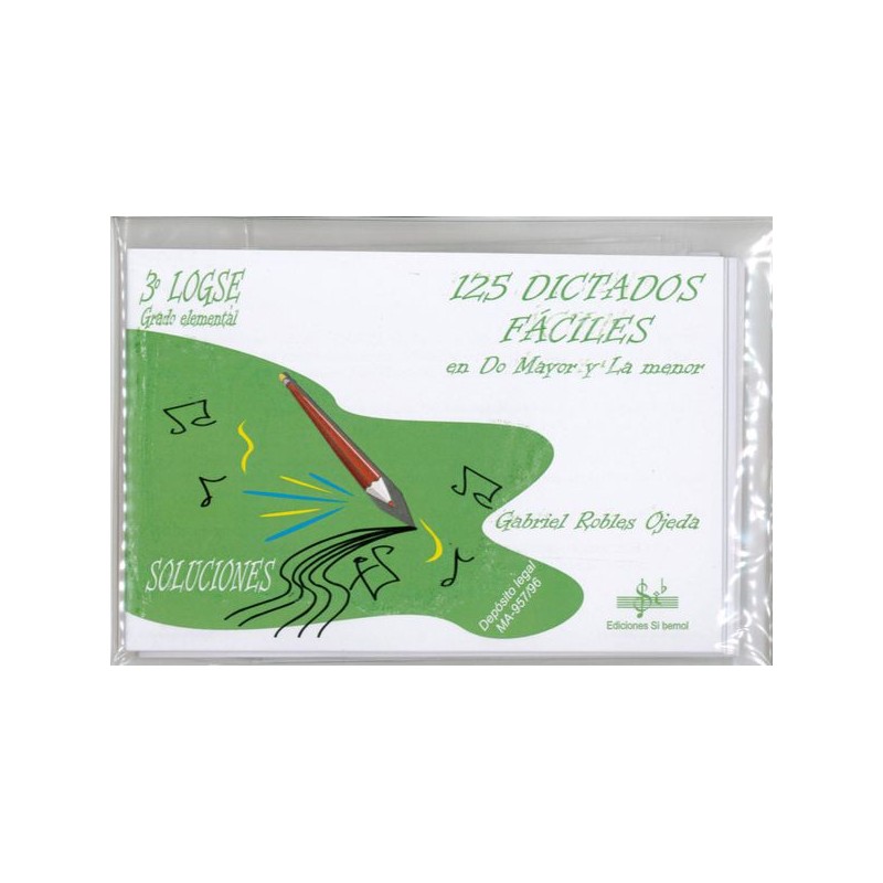 125 DICTADOS FACILES VOL.3 (DO MAYOR Y LA MENOR)