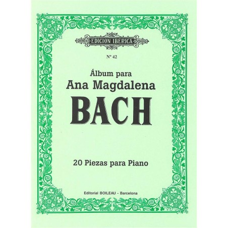 ALBUM ANA MAGDALENA, 20 PIEZAS FÁCILES