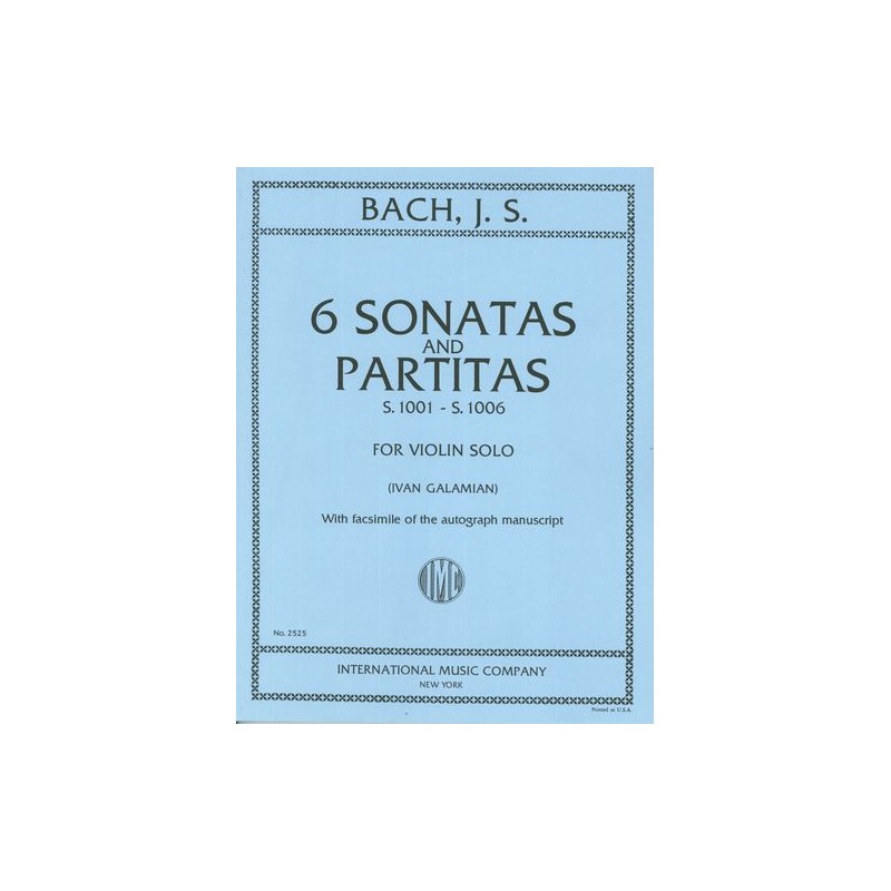 SONATAS AND PARTITAS S.1001-1006