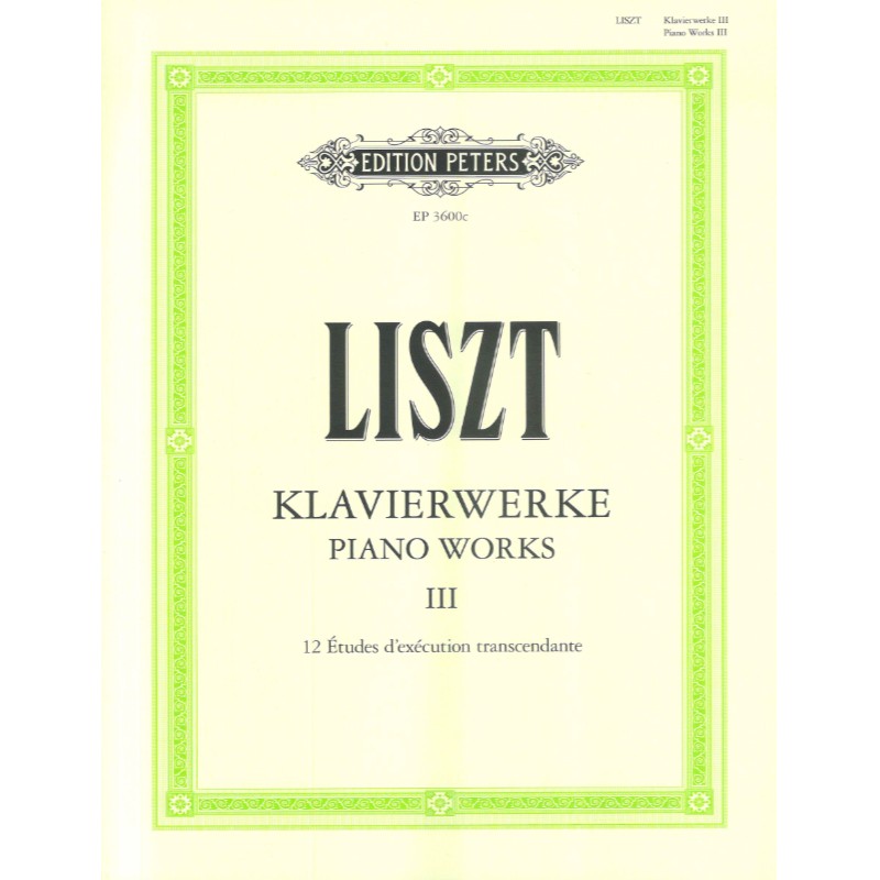 Klavierwerke vol.3 - 12 Etudes d'execution transcendante