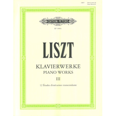 Klavierwerke vol.3 - 12 Etudes d'execution transcendante