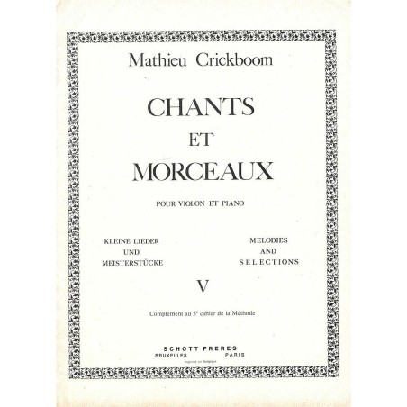CHANTS ET MORCEAUX 5