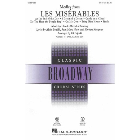 Medley from Les Miserables (SATB)