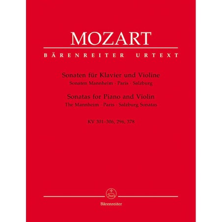 VIOLINSONATAS KV.301-306, 296, 378