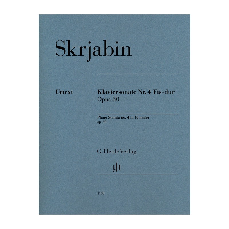 KLAVIERSONATE 4 FIS-DUR OP.30