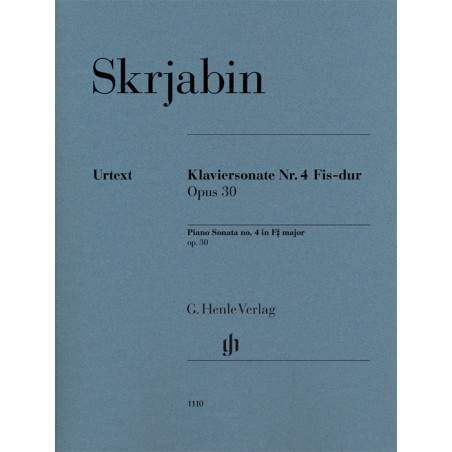 KLAVIERSONATE 4 FIS-DUR OP.30