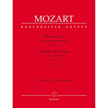 VIOLINKONZERT 5 A-DUR KV.219