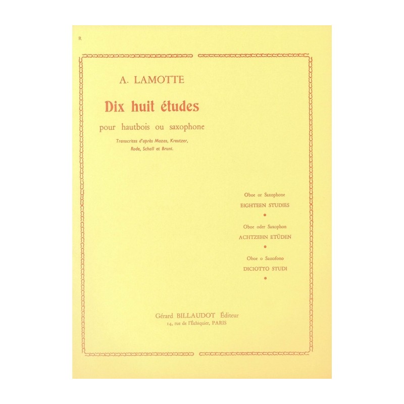 18 ETUDES