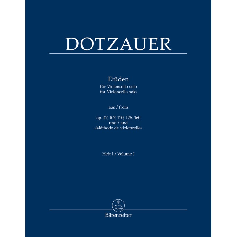 Etuden vol.1 aus op.47,107,120,126,160 and "Methode de violoncelle"