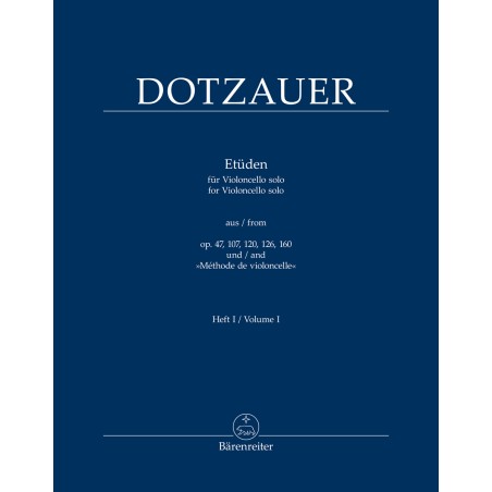 Etuden vol.1 aus op.47,107,120,126,160 and "Methode de violoncelle"