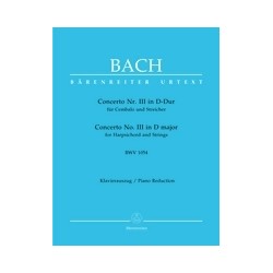 CONCERTO 3 D-DUR BWV 1054
