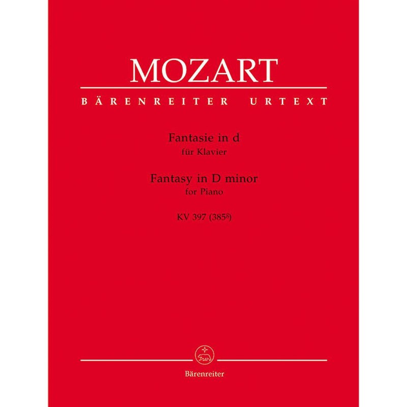 FANTASIE IN D MINOR KV.397