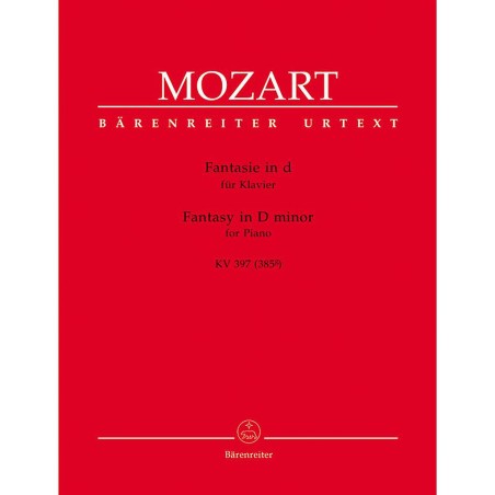 FANTASIE IN D MINOR KV.397