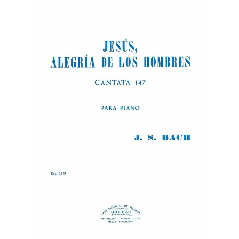 CANTATA Nº 147 «JESÚS ALEGRIA HOMBRES»