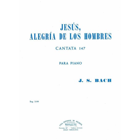 CANTATA Nº 147 «JESÚS ALEGRIA HOMBRES»
