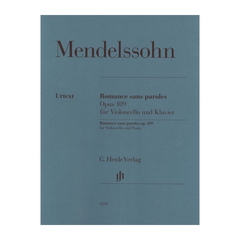 ROMANCE SANS PAROLES OP.109
