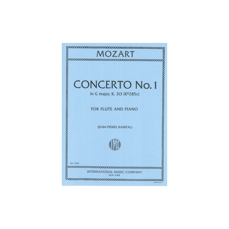 CONCERTO 1 G MAJOR KV 313