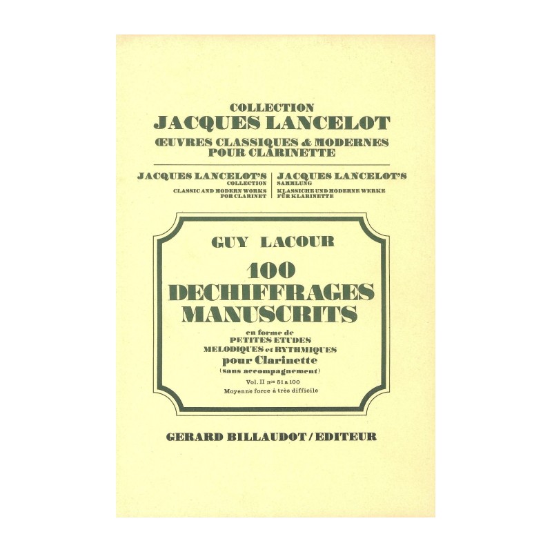 100 DECHIFFRAGES MANUSCRITS VOL 2