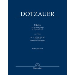 Etuden vol.1 aus op.47,107,120,126,160 and "Methode de violoncelle"