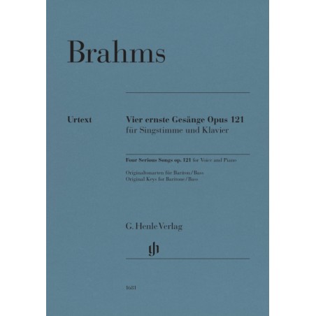 Vier ernste Gesange op.121