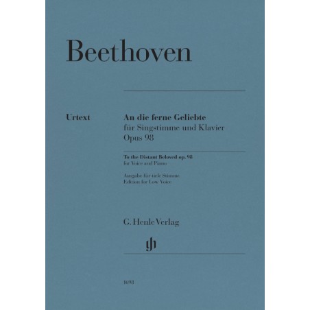 An die ferne Geliebte op.98 (low voice)