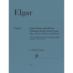 Sehr leichte melodische Ubungen in der ersten Lage op.22