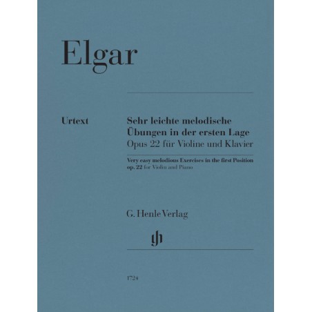 Sehr leichte melodische Ubungen in der ersten Lage op.22
