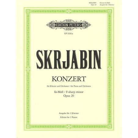 KONZERT FIS-MOLL OP.20