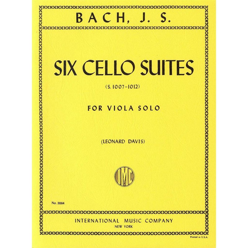 6 CELLO SUITES S.1007-1012 (LEONARD DAVIS)