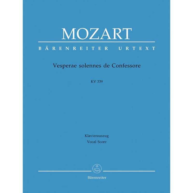 VESPERAE SOLENNES DE CONFESSORE KV 339
