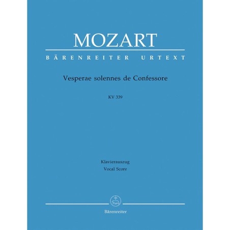 VESPERAE SOLENNES DE CONFESSORE KV 339
