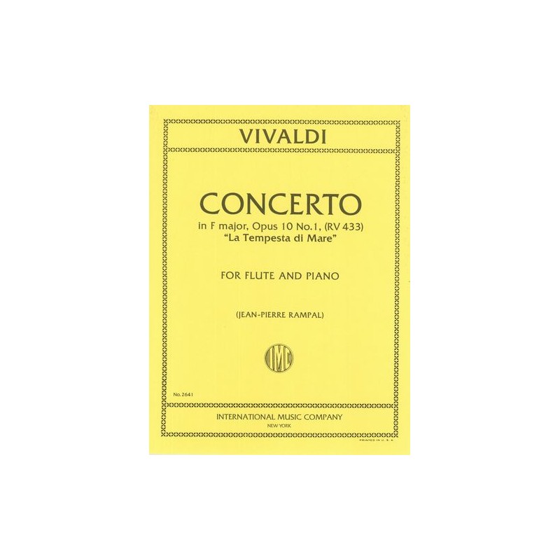 CONCERTO F MAJOR "TEMPESTA DI MARE"
