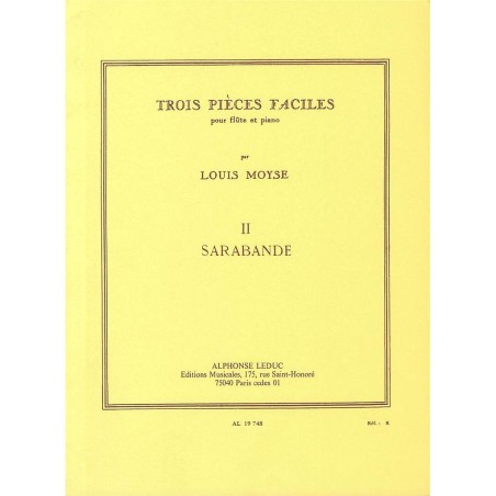 3 PIECES FACILES-SARABANDE