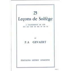 25 Leçons de Solfege (sol-fa)