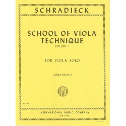 SCHOOL OF VIOLA TECHNIQUE VOL 1