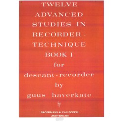 12 Advanced Studies in Recorder-Technique vol.1