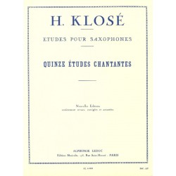 15 ETUDES CHANTANTES