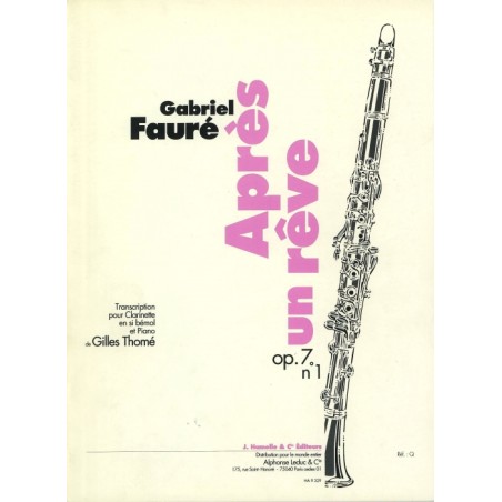 APRES UN REVE OP.7/1